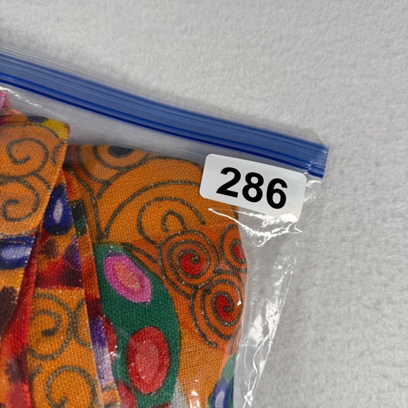 Dilemma Art Silk Kimono Jacket Klimt Inspired‎ Print Abstract Orange Black Rare - Picture 8 of 8